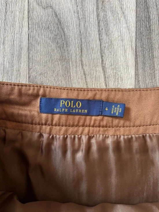 Polo Ralph Lauren 4 Brown Western Fringed Suede Midi Skirt - Picture 4 of 8